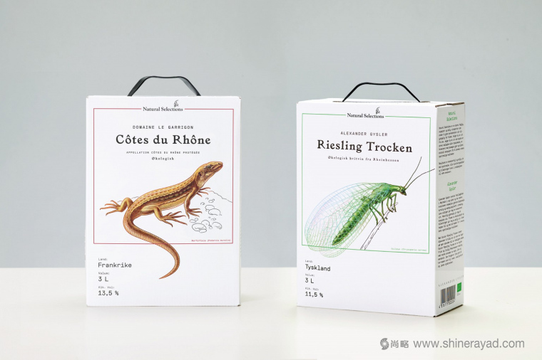 自然選擇昆蟲插畫篇葡萄酒包裝設計-上海包裝設計公司