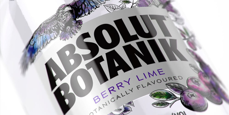 絕對伏特加野生藍莓酒系列包裝設(shè)計-上海包裝設(shè)計公司1