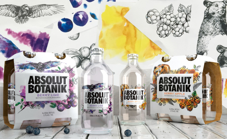 絕對伏特加野生藍莓酒系列包裝設(shè)計-上海包裝設(shè)計公司7