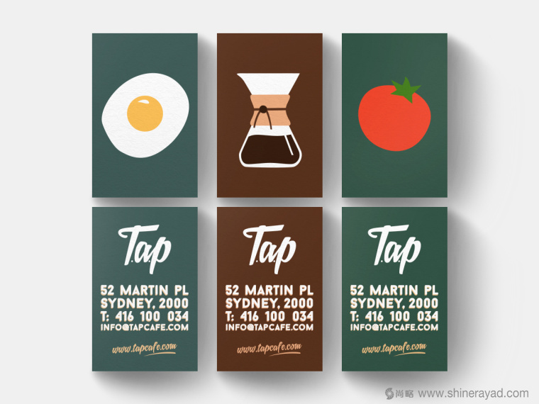 TAP 咖啡沙拉美食餐廳餐飲品牌VI形象設計插畫設計-上海餐飲品牌設計公司