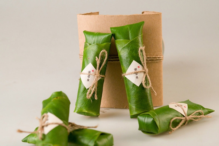 “采摘茶葉噴墨紋理”石古坪茶葉包裝創意設計概念