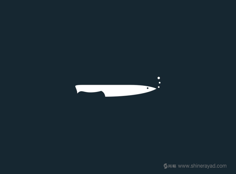 Longsands Fish Kitchen 海鮮魚類餐廳餐飲logo設計-上海LOGO設計公司