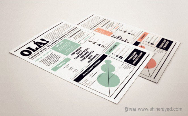 50個精美簡歷設計靈感模版-上海尚略品牌策劃設計公司