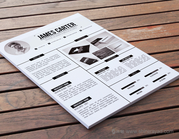 50個精美簡歷設計靈感模版-上海尚略品牌策劃設計公司