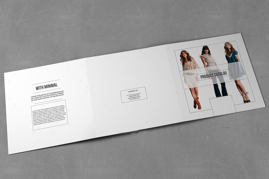 上海畫冊設(shè)計(jì)公司分享一套扁平簡約風(fēng)格的時(shí)尚服飾產(chǎn)品宣傳手冊和三折頁設(shè)計(jì)模版