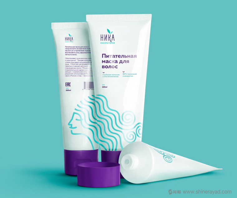 上海包裝設(shè)計(jì)公司-符號(hào)風(fēng)格 Nika 個(gè)人清潔護(hù)發(fā)素化妝品包裝設(shè)計(jì)5