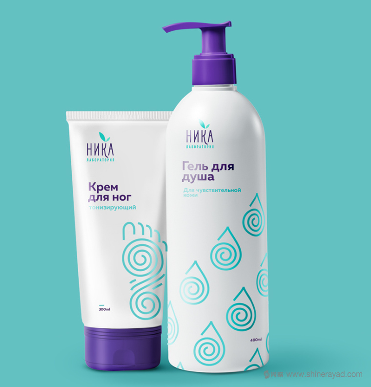 上海包裝設(shè)計(jì)公司-符號(hào)風(fēng)格 Nika 沐浴露化妝品包裝設(shè)計(jì)7