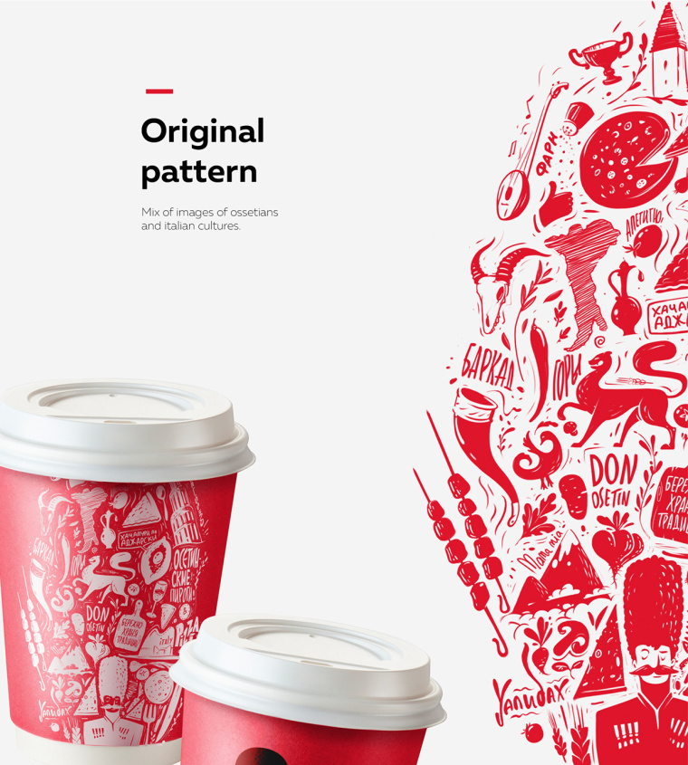 Don Osetin 烘培餡餅比薩餅餐飲品牌VI識別設計--輔助圖形插畫設計-上海品牌設計公司6