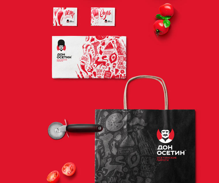 Don Osetin 烘培餡餅比薩餅餐飲品牌VI識別設計-上海品牌設計公司11