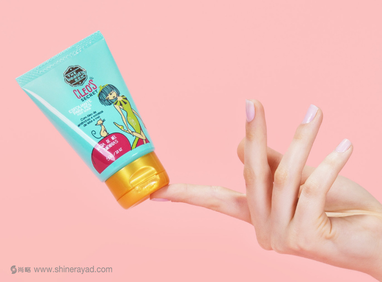 CLEO’S SECRET手腳護理化妝品系列產(chǎn)品包裝設計-上海包裝設計公司