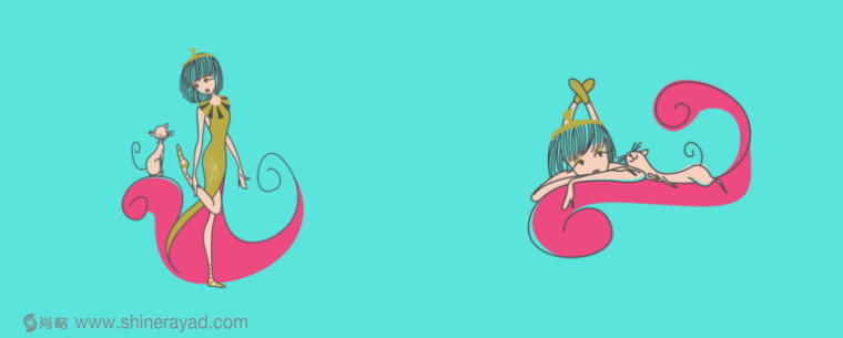  SECRET手腳護理化妝品系列產(chǎn)品包裝設計小姐與貓插畫設計插畫設計-上海包裝設計公司