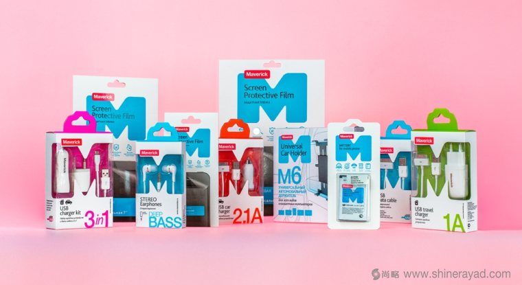 Maverick 智能手機(jī)充電器、手機(jī)耳機(jī)、數(shù)據(jù)線包、電池等移動(dòng)配件產(chǎn)品包裝設(shè)計(jì)-上海包裝設(shè)計(jì)公司8