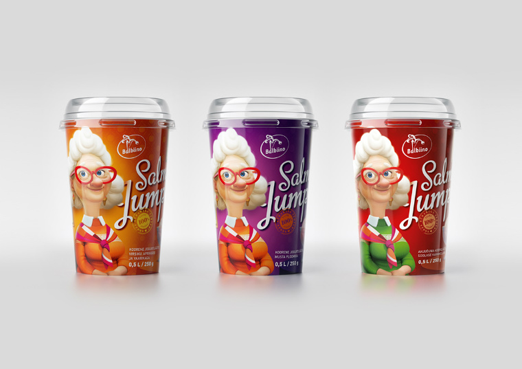 眼鏡老奶奶冰淇淋包裝設(shè)計(jì)與老奶奶人物插畫設(shè)計(jì)－上海包裝設(shè)計(jì)公司3