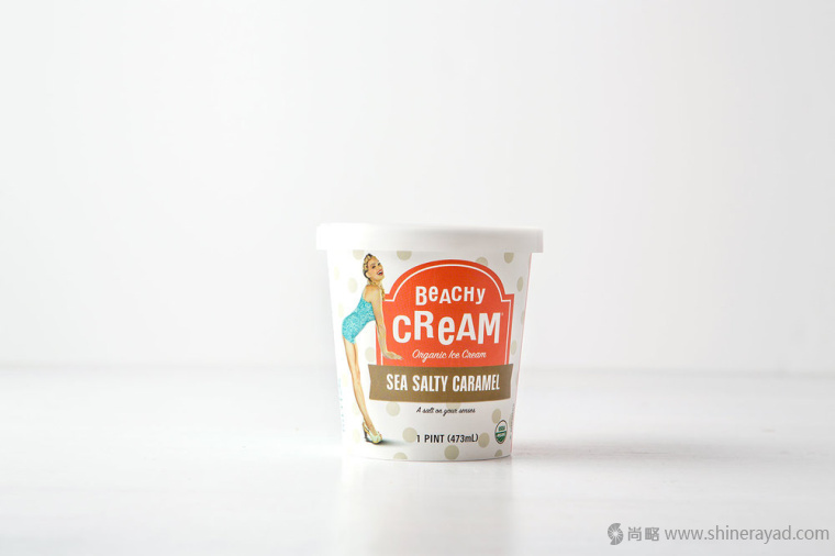 BEACHY 復古性感女郎冰淇淋包裝設計-上海包裝設計欣賞3