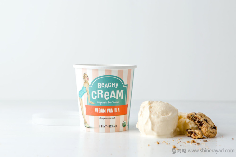 BEACHY 復古性感女郎冰淇淋包裝設計-上海包裝設計欣賞5