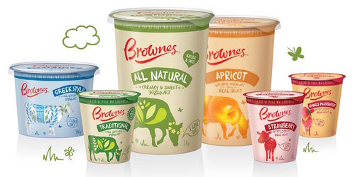BROWNES天然酸奶冰淇淋包裝設(shè)計(jì)水果牛篇-上海包裝設(shè)計(jì)公司食品包裝設(shè)計(jì)賞析1