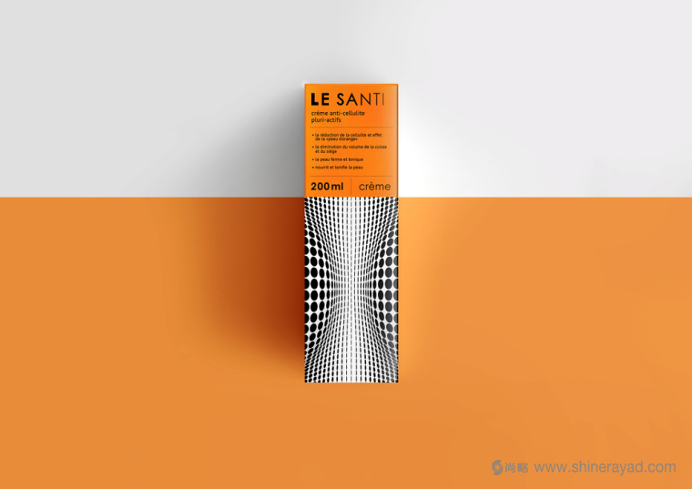 LE SANTI 幾何線條風美體塑身減肥產品包裝設計-上海包裝設計公司設計欣賞5