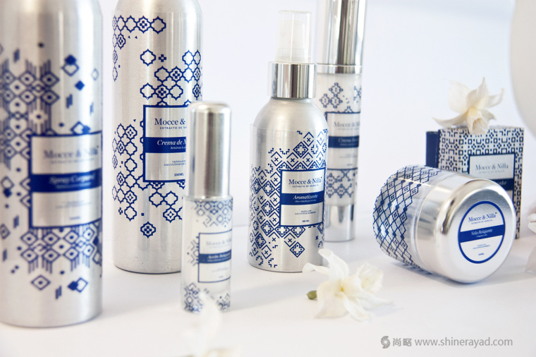 青花瓷風格 Mocce & Nilla 化妝品護膚品包裝設計-上海包裝設計公司設計欣賞3