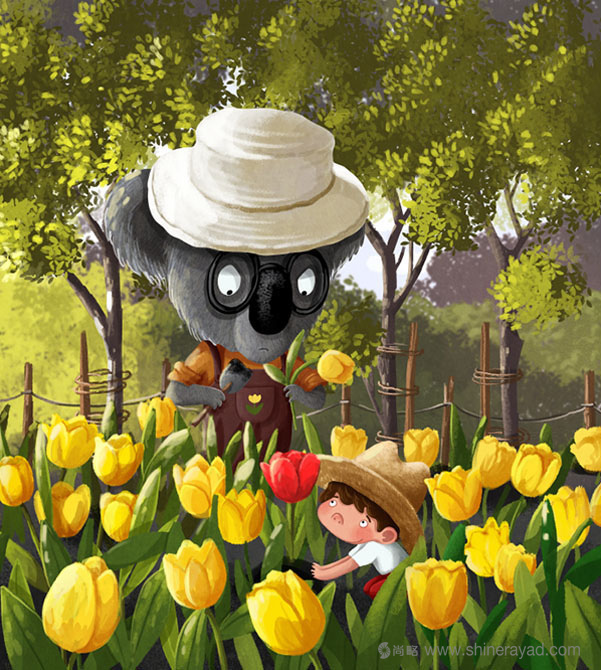 上海品牌形象設計公司尚略分享考拉不允許兒童插畫設計欣賞11