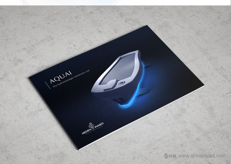 上海畫冊設(shè)計公司 AQUA 水療按摩醫(yī)療器械宣傳畫冊設(shè)計欣賞1