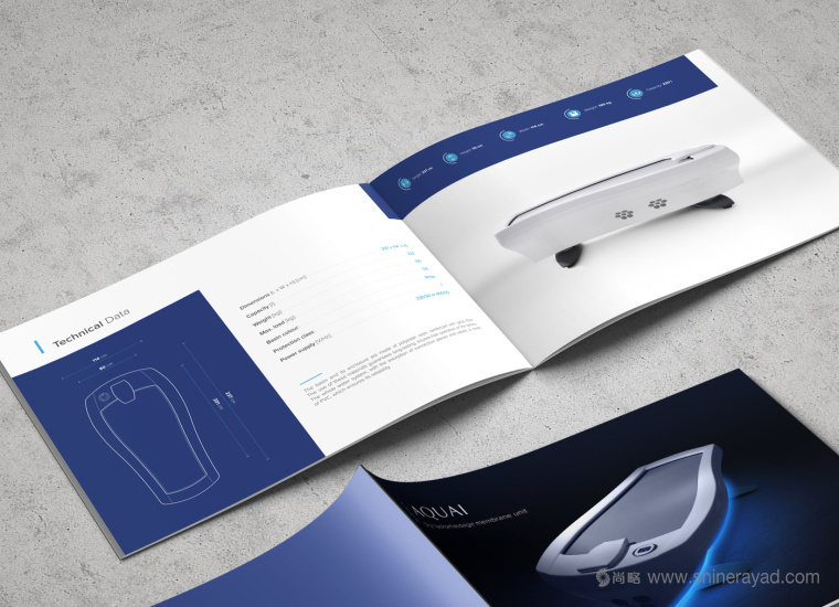 上海畫冊設(shè)計公司 AQUA 水療按摩醫(yī)療器械宣傳畫冊設(shè)計欣賞9