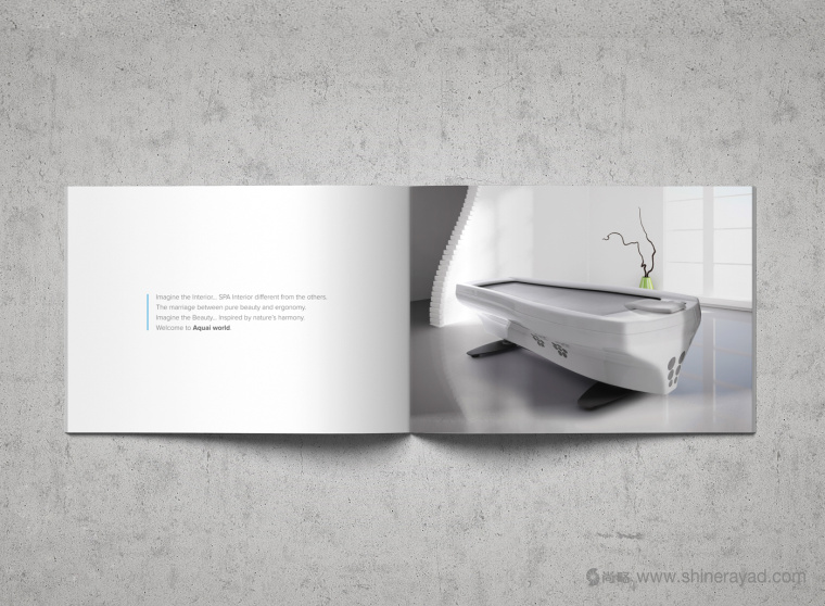 上海畫冊設(shè)計公司 AQUA 水療按摩醫(yī)療器械宣傳畫冊設(shè)計欣賞5