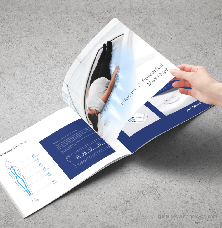 上海畫冊設(shè)計公司 AQUA 水療按摩醫(yī)療器械宣傳畫冊設(shè)計欣賞7