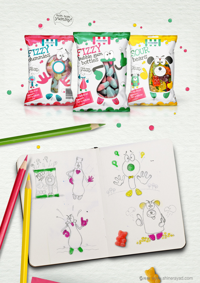 上海包裝設計公司欣賞：Fizzy 兒童QQ果糖糖果包裝設計2