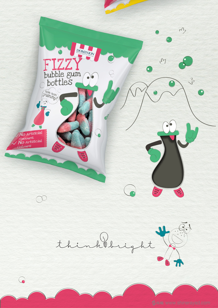 上海包裝設計公司欣賞：Fizzy 兒童QQ果糖糖果包裝設計4