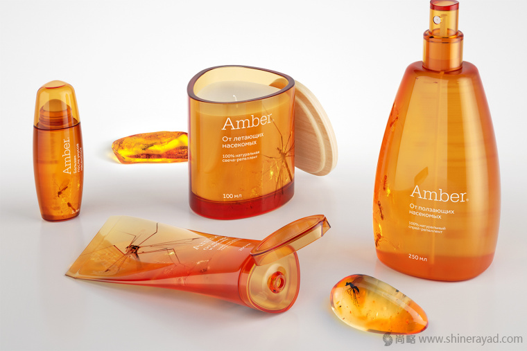 Amber 天然驅蟲劑包裝設計包裝造型設計-上海包裝設計公司設計收集5