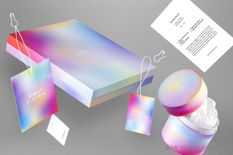 漸變色 Bombay Electric 服裝品牌視覺識別形象設計-上海品牌形象策劃設計公司1