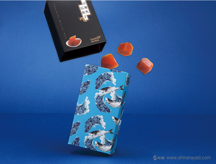 上海包裝設計公司海鮮產品包裝設計欣賞：壹塊吃烏魚子包裝設計4