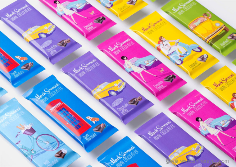 上海包裝設計公司設計欣賞：Mark Sevouni 巧克力包裝設計“城市篇”1