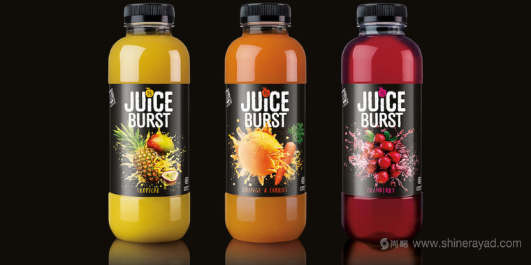 水果爆炸創意JUICEBURST 果汁包裝設計-上海飲料包裝設計公司1