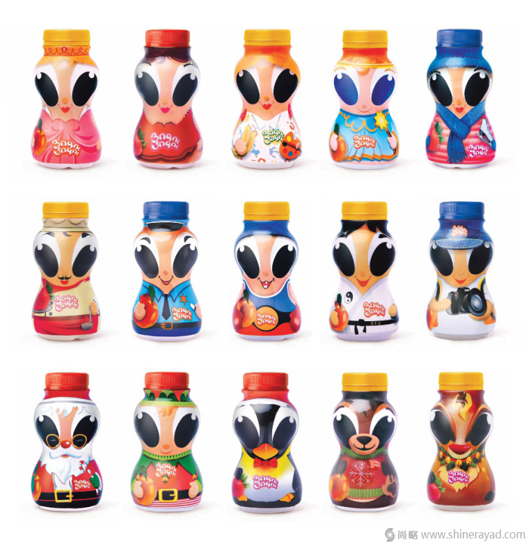 昆蟲卡通玩偶物版 Yogu-Mogu 酸奶包裝設(shè)計(jì)-上海包裝設(shè)計(jì)公司2