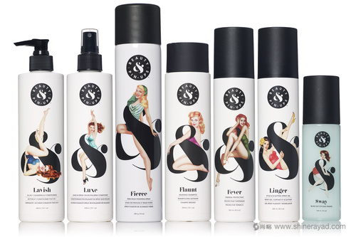 復(fù)古女郎 BEAUTY & PIN-UPS 美發(fā)品牌產(chǎn)品包裝設(shè)計(jì)-上海包裝設(shè)計(jì)公司2