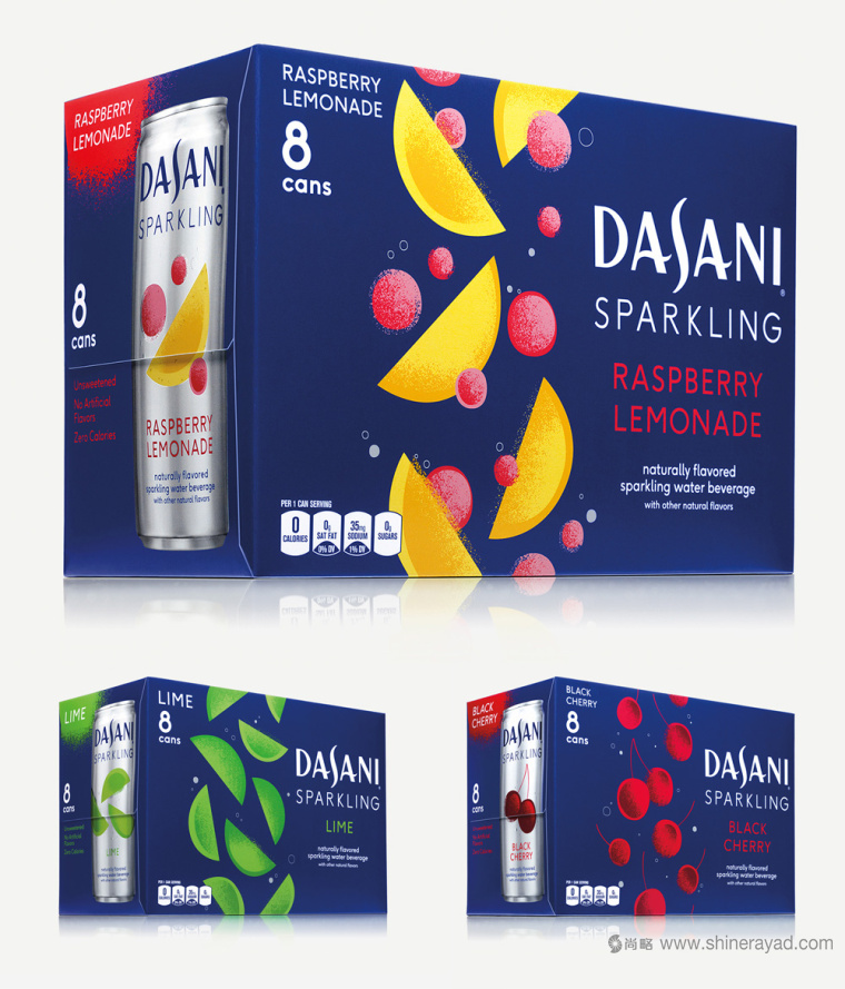 Dasani 達(dá)薩尼無糖加味水飲料包裝設(shè)計(jì)-上海包裝設(shè)計(jì)公司1