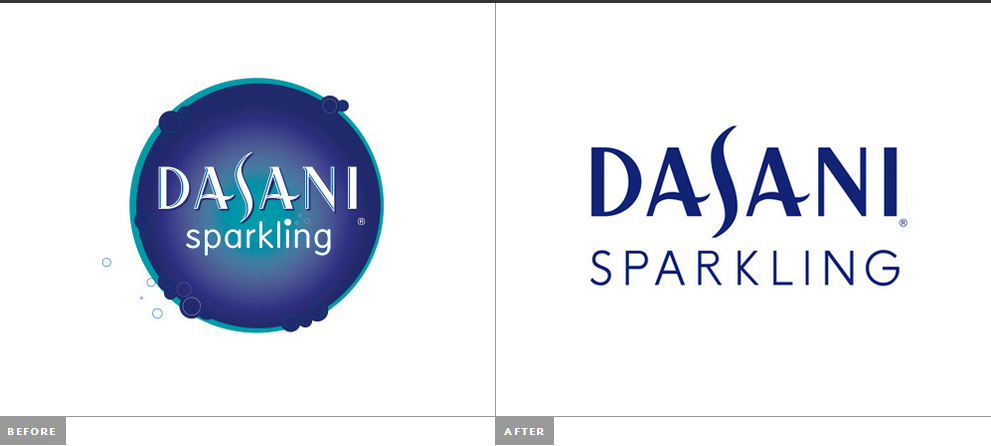 Dasani 達(dá)薩尼精華飲料品牌新舊LOGO設(shè)計(jì)對(duì)比-上海LOGO設(shè)計(jì)公司3