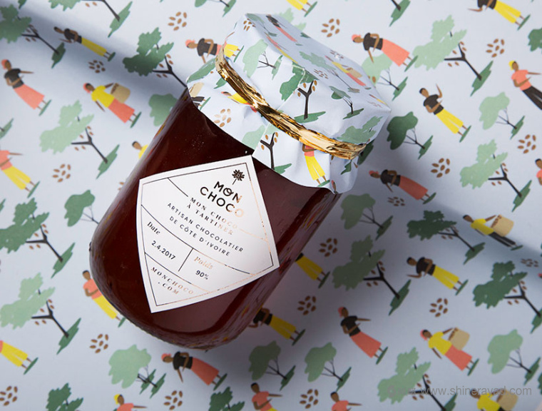 Mon Choco 巧克力包裝設計插畫設計-上海包裝設計佳作欣賞6