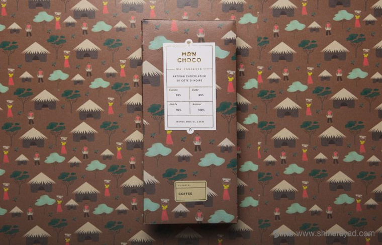 Mon Choco 巧克力包裝設計插畫設計-上海包裝設計佳作欣賞8