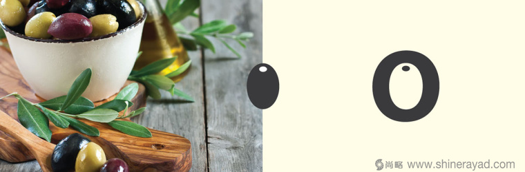 有創(chuàng)意的O Olive橄欖油logo設(shè)計(jì)-上海logo設(shè)計(jì)公司2