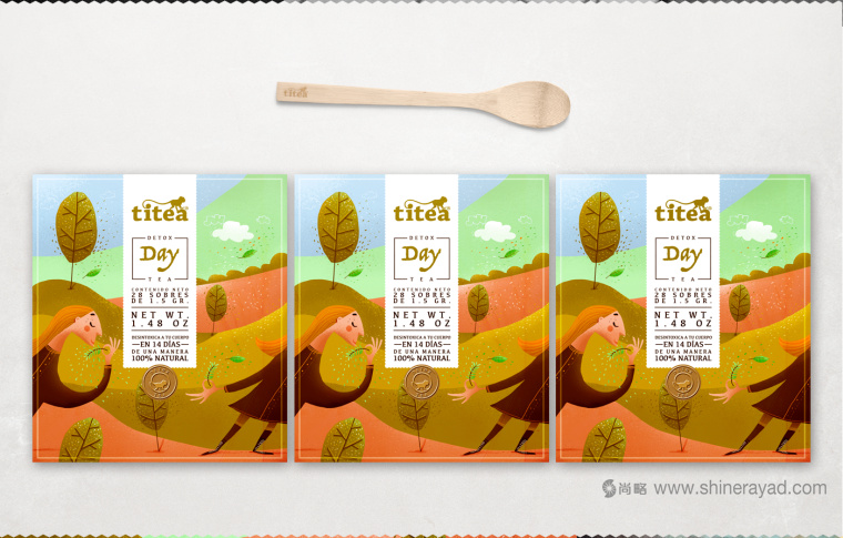 TITEA 伶猴品牌茶葉包裝設(shè)計插畫設(shè)計-上海包裝設(shè)計公司9