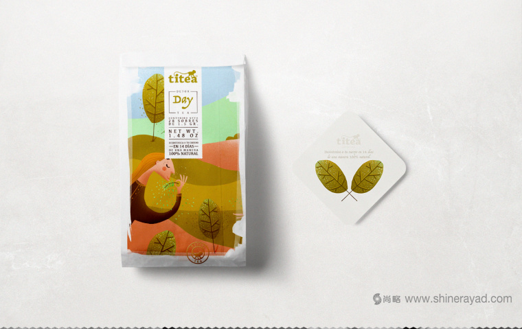 TITEA 伶猴品牌茶葉包裝設(shè)計插畫設(shè)計-上海包裝設(shè)計公司7
