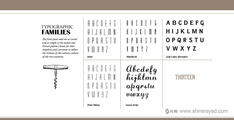 LA CASCINA 意大利與法國融合菜餐廳餐飲品牌VI視覺形象識別設計-上海VI設計公司7