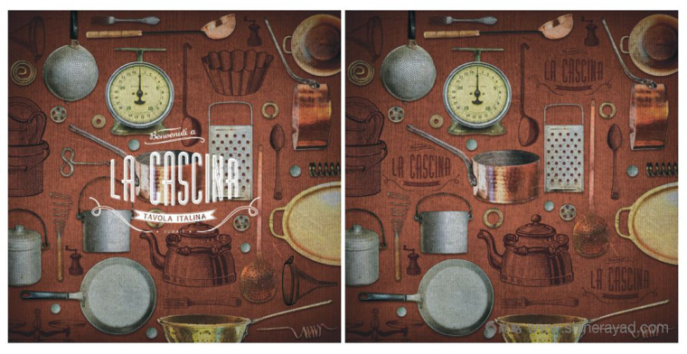 LA CASCINA 意大利與法國融合菜餐廳餐飲品牌VI視覺形象識別設計-上海VI設計公司10