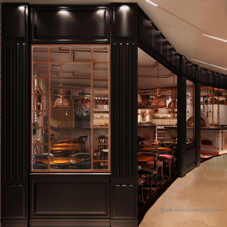 青銅風格 LA CASCINA 意大利與法國融合菜餐廳餐飲品牌VI視覺形象識別設計餐廳設計-上海VI設計公司14