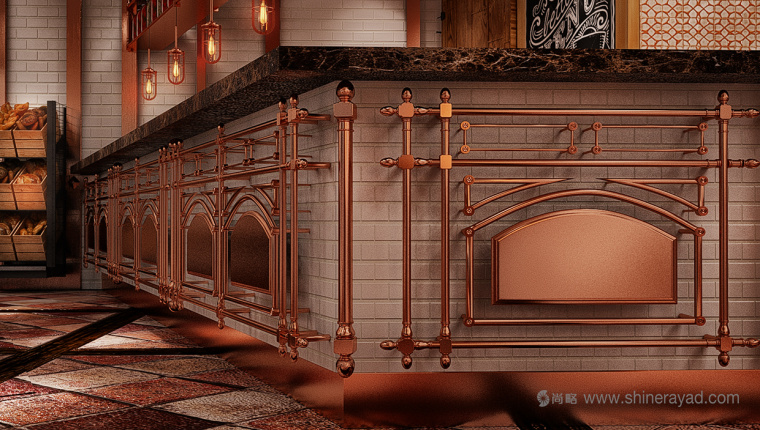 青銅風格 意大利與法國融合菜餐廳餐飲品牌VI視覺形象識別設計餐廳空間裝飾設計設計-上海VI設計公司19