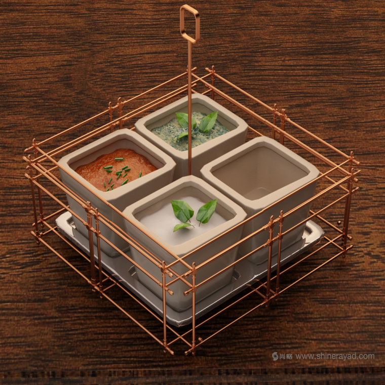 青銅風格 LA CASCINA 意大利與法國融合菜餐廳餐飲品牌VI視覺形象識別設計餐廳設計-上海VI設計公司23