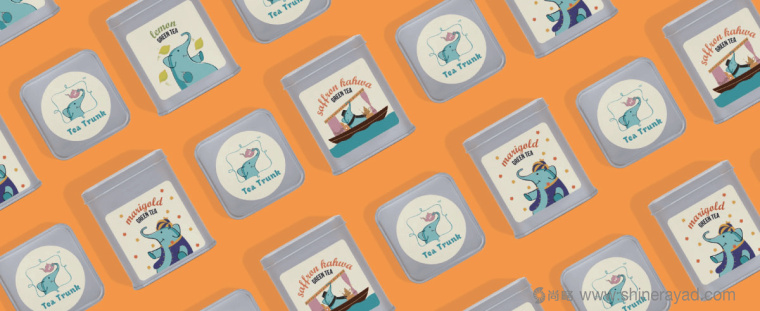 印度 Tea Trunk 茶葉品牌小象吉祥物包裝設計-上海包裝設計公司10