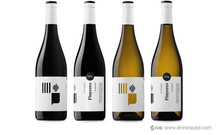 Pinyeres 鏤空紅酒酒標標簽包裝設計-上海包裝設計公司2